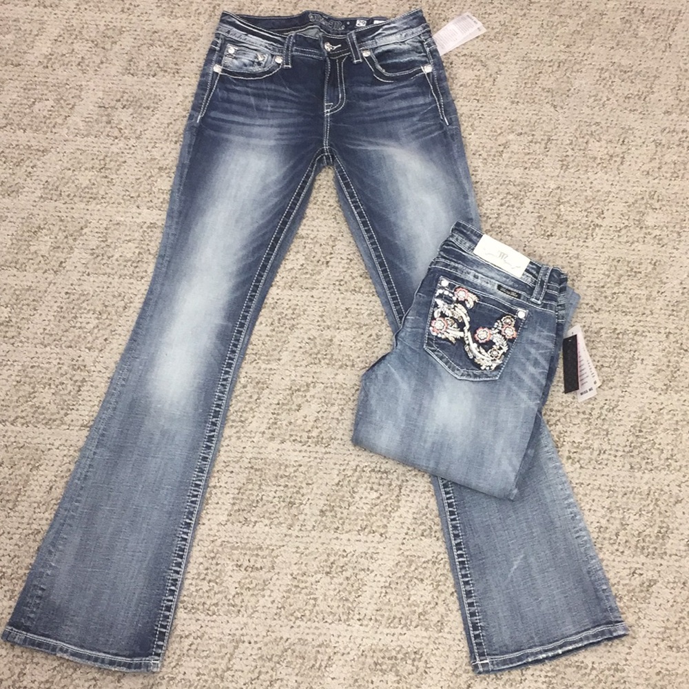 Miss Me Boot Cut Jeans - Picture 2 of 4